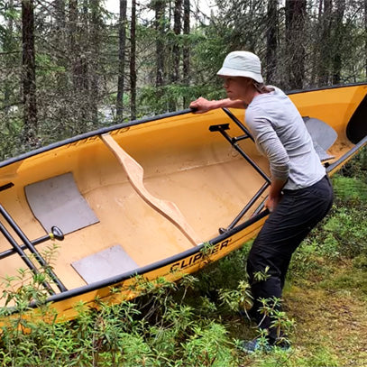 How to portage a canoe | tips for smaller people