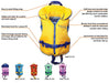Salus PFD Nimbus Vest feature and size chart