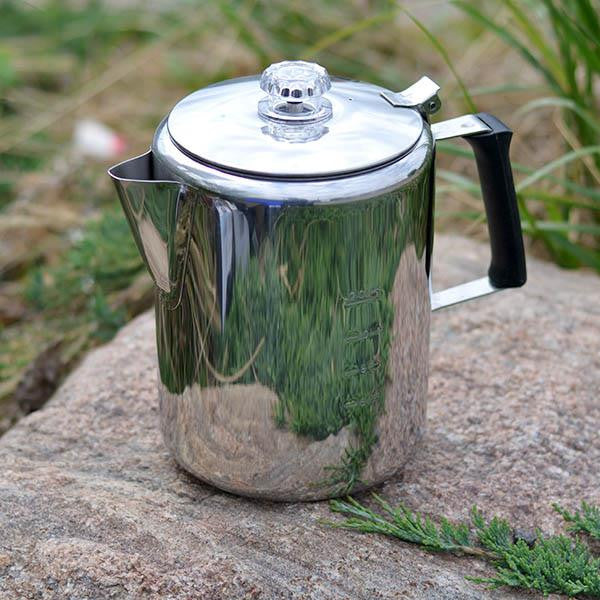 Glacier Stainless-Steel Percolator, Six-Cup