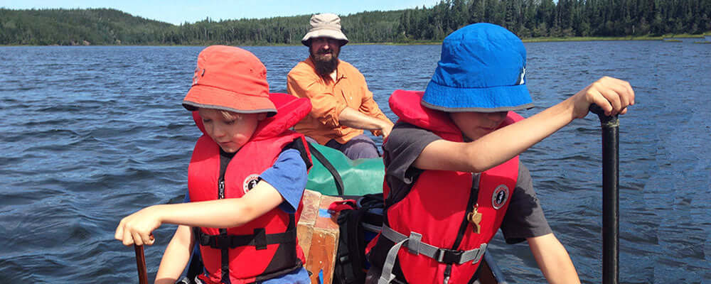 Canoe tripping with kids