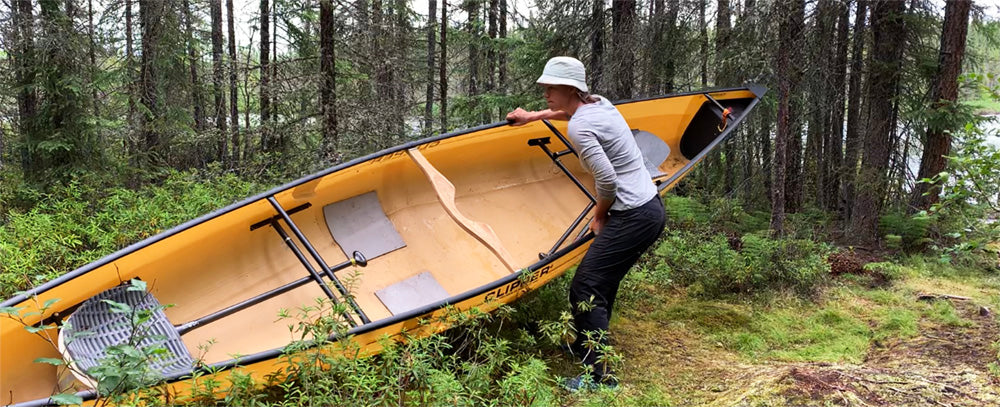 How to portage a canoe | tips for smaller people