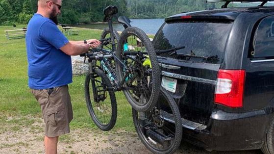 bike rack on vehicle hitch