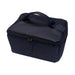 A dark navy blue rectangular zippered storage bag with a top carry handle, shown on a plain white background.