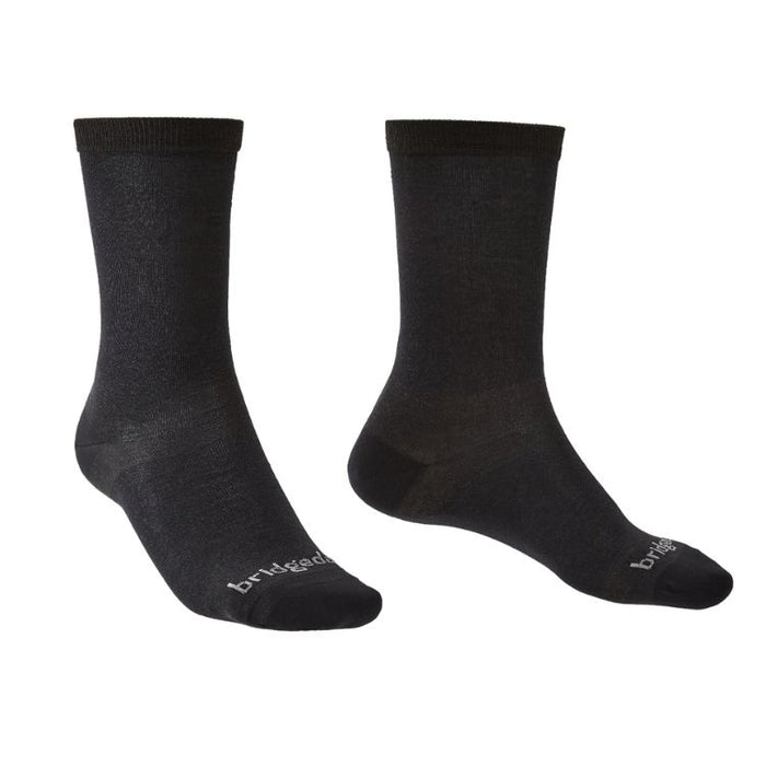 Bridgedale Coolmax Liners (2-pack, men's) MEN'S SOCKS BRIDGEDALE M BLACK
