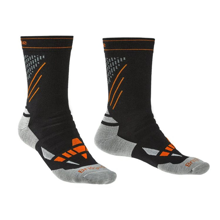 Bridgedale Nordic Race (men's) MEN'S SOCKS BRIDGEDALE XL BLACK-STONE