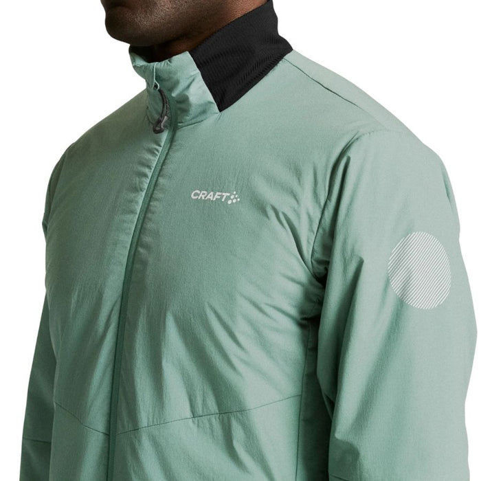 Green jacket with 'Craft' logo on a white background