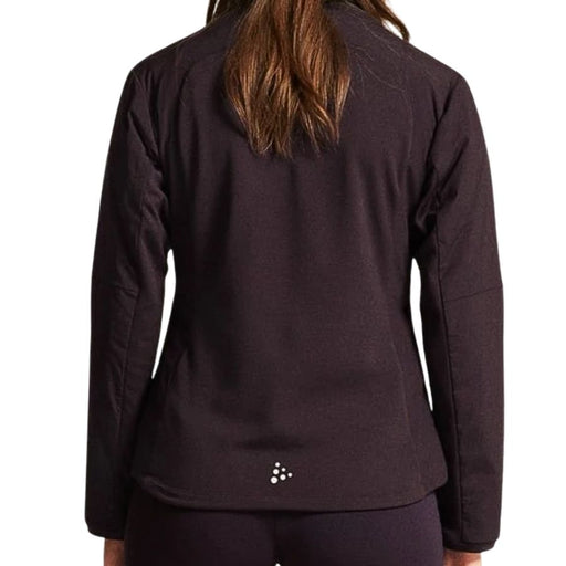 Purple jacket worn by a person on a white background