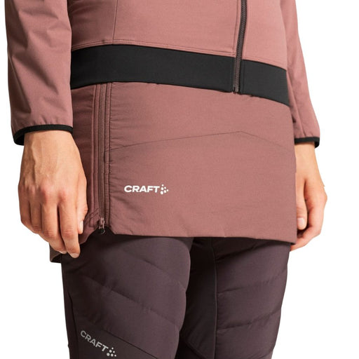 Brown jacket with black accents and Craft logo on a white background