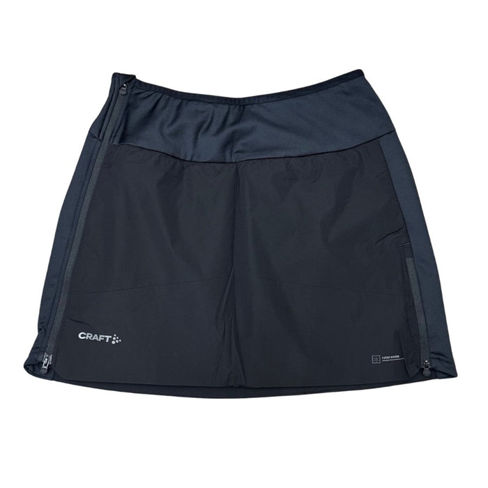 Black athletic skirt with Craft logo on a white background