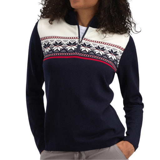 Dale of Norway Liberg Sweater (women's) WM'S TOP DALE OF NORWAY S MARINE RASPBERRY