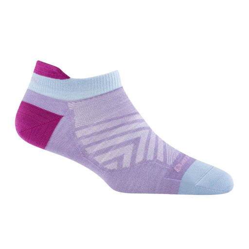 Purple and pink sock on a white background