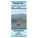 A vertical map cover for Clearwater River 4, showing a scenic photograph of a red canoe on a river with a forested hill in the background. The top and bottom sections are light blue with black text reading 'Clearwater River 4' and 'Alberta/Saskatchewan', plus a small Canadian flag and 'Go Trekkers' branding.