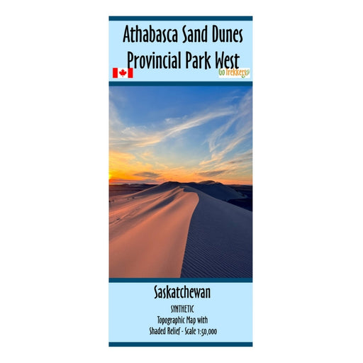 Go Trekkers Map: Athabasca Sand Dunes Provincial Park West MAP GO TREKKER