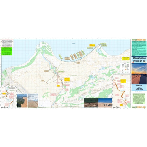 Go Trekkers Map: Athabasca Sand Dunes Provincial Park West MAP GO TREKKER
