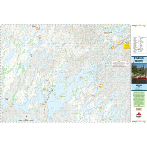 Go Trekkers Map: Besnard Lake to Churchill River MAP GO TREKKER