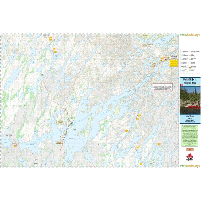 Go Trekkers Map: Besnard Lake to Churchill River MAP GO TREKKER
