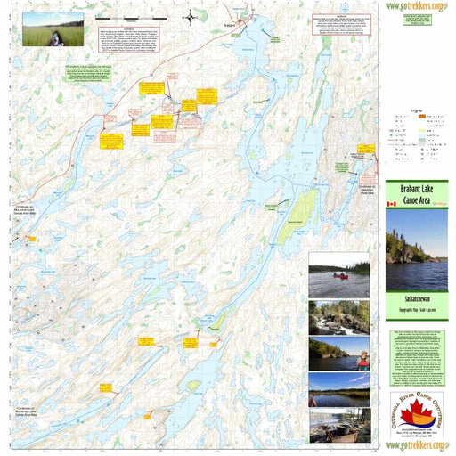 Go Trekkers Map: Brabant Lake Canoe Area MAP GO TREKKER