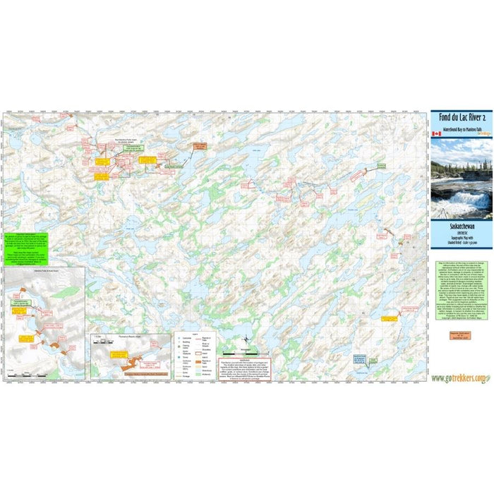 Go Trekkers Map: Fond Du Lac River (set of 3) MAP GO TREKKER