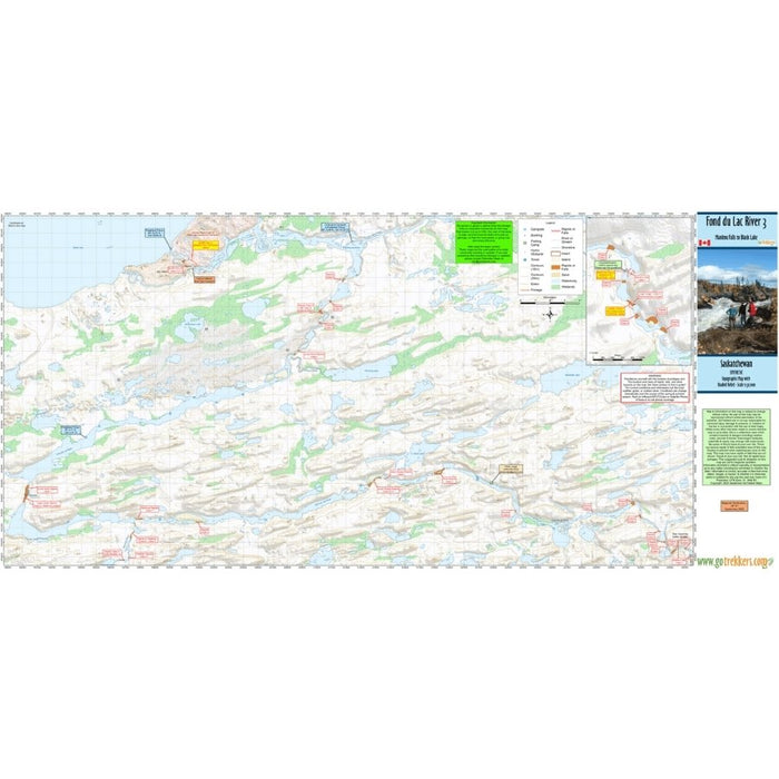 Go Trekkers Map: Fond Du Lac River (set of 3) MAP GO TREKKER