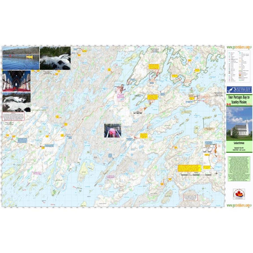 Go Trekkers Map: Four Portages Bay to Stanley Mission MAP GO TREKKER