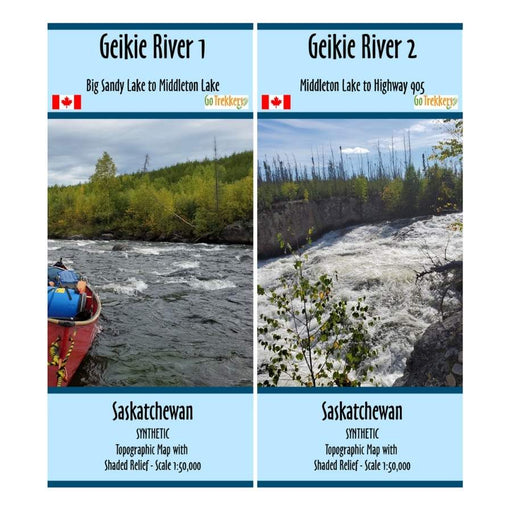 Go Trekkers Map: Geikie River (set of 2) MAP GO TREKKER