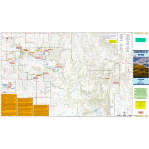 Go Trekkers Map: Grasslands National Park (West Block) MAP GO TREKKER