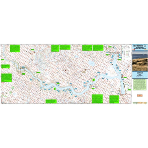 Go Trekkers Map: Lake Diefenbaker (East) MAP GO TREKKER
