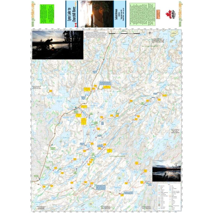 Go Trekkers Map: Lynx Lake to Churchill River MAP GO TREKKER