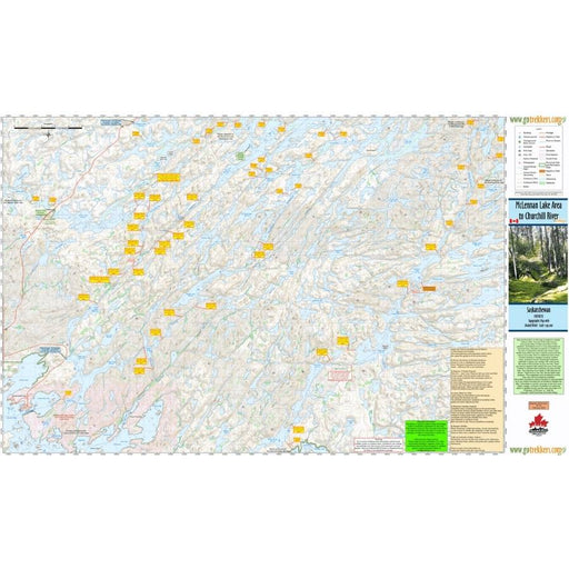 Go Trekkers Map: McLennan Lake to Churchill River MAP GO TREKKER