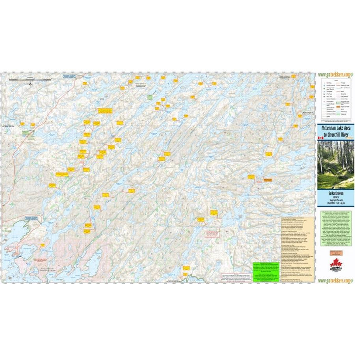 Go Trekkers Map: McLennan Lake to Churchill River MAP GO TREKKER