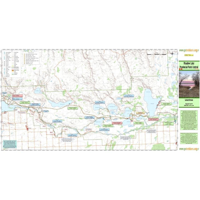 Go Trekkers Map: Meadow Lake Provincial Park (Central) MAP GO TREKKER