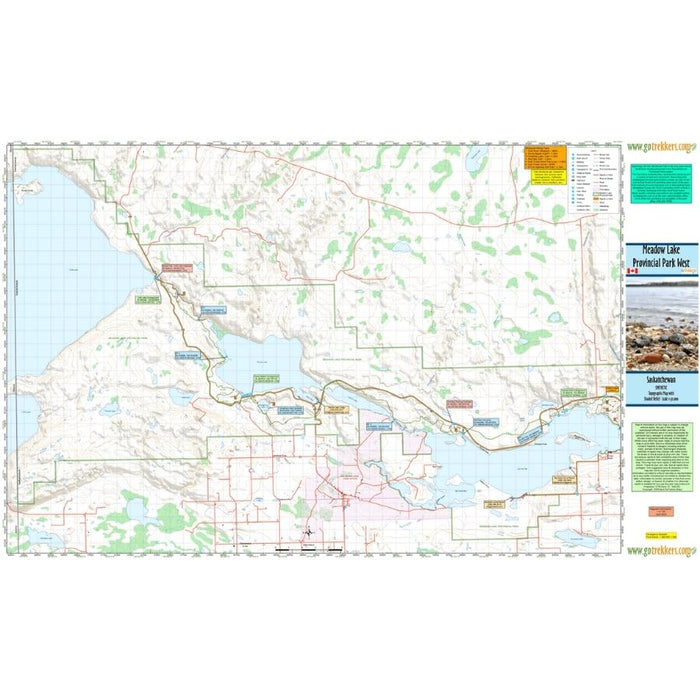 Go Trekkers Map: Meadow Lake Provincial Park (West) MAP GO TREKKER