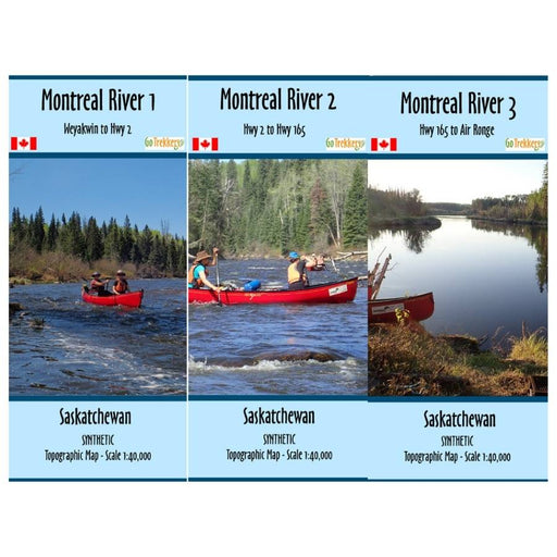 Go Trekkers Map: Montreal River (set of 3) MAP GO TREKKER
