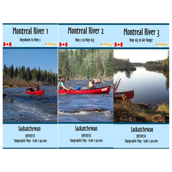 Go Trekkers Map: Montreal River (set of 3) MAP GO TREKKER
