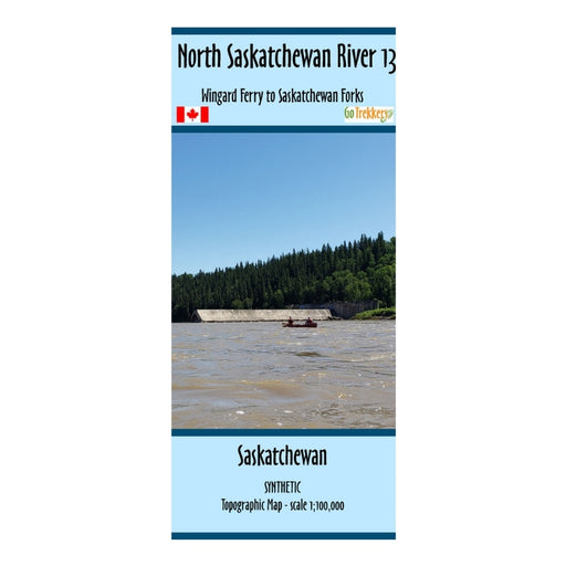 Go Trekkers Map: North Saskatchewan River #13 MAP GO TREKKER