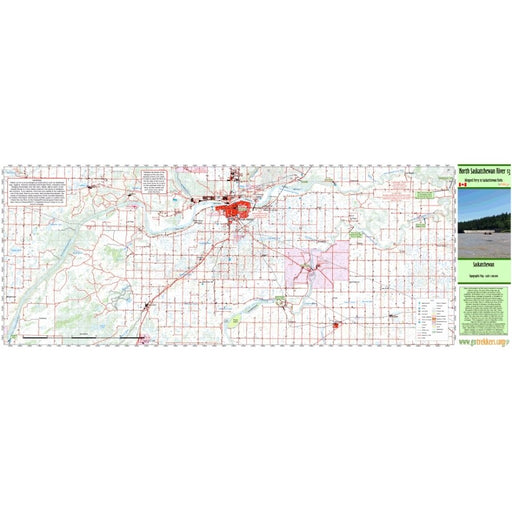 Go Trekkers Map: North Saskatchewan River #13 MAP GO TREKKER