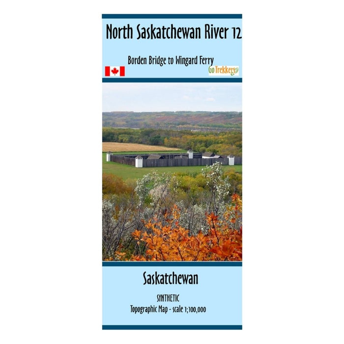 Go Trekkers Map: North Saskatchewan River #12 MAP GO TREKKER
