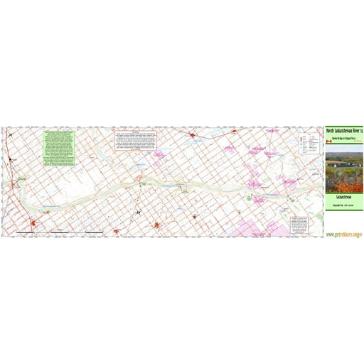 Go Trekkers Map: North Saskatchewan River #12 MAP GO TREKKER