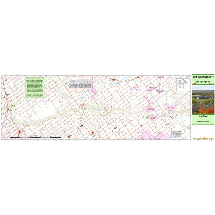 Go Trekkers Map: North Saskatchewan River #12 MAP GO TREKKER
