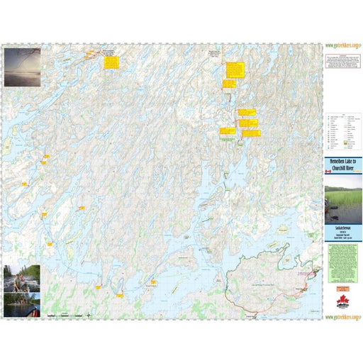 Go Trekkers Map: Nemeiben Lake to Churchill River MAP GO TREKKER