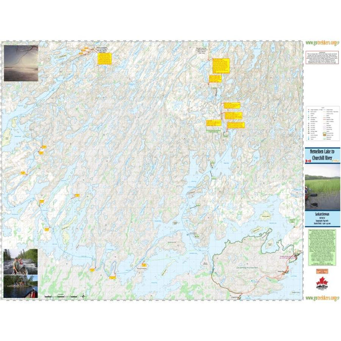 Go Trekkers Map: Nemeiben Lake to Churchill River MAP GO TREKKER