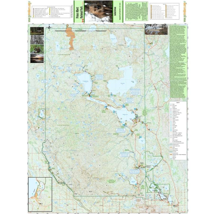Go Trekkers Map: Prince Albert National Park MAP GO TREKKER