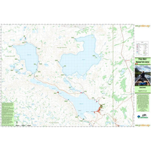 Go Trekkers Map: Prince Albert National Park (Central) MAP GO TREKKER