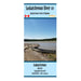 A folded map cover for Saskatchewan River 01, showing a photograph of a riverbank with a canoe under a blue sky, with text reading 'Saskatchewan River 01' and 'Synthetic Topographic Map'.