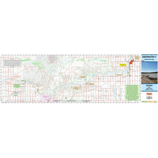 Go Trekkers Map: Saskatchewan River #1 MAP GO TREKKER