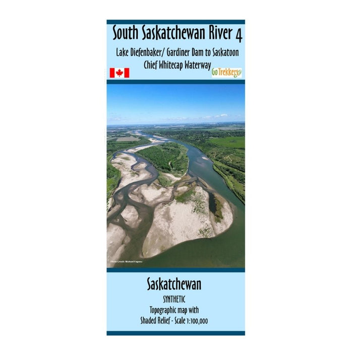 Go Trekkers Map: South Saskatchewan River #4 MAP GO TREKKER
