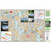 A large printed map poster showing a topographic-style map of northern Canada with inset landscape photographs, labels, and informational panels along the right and left edges. This is not a person-in-environment lifestyle shot, not a measurement chart, color swatch, or instruction diagram, and not a placeholder.
