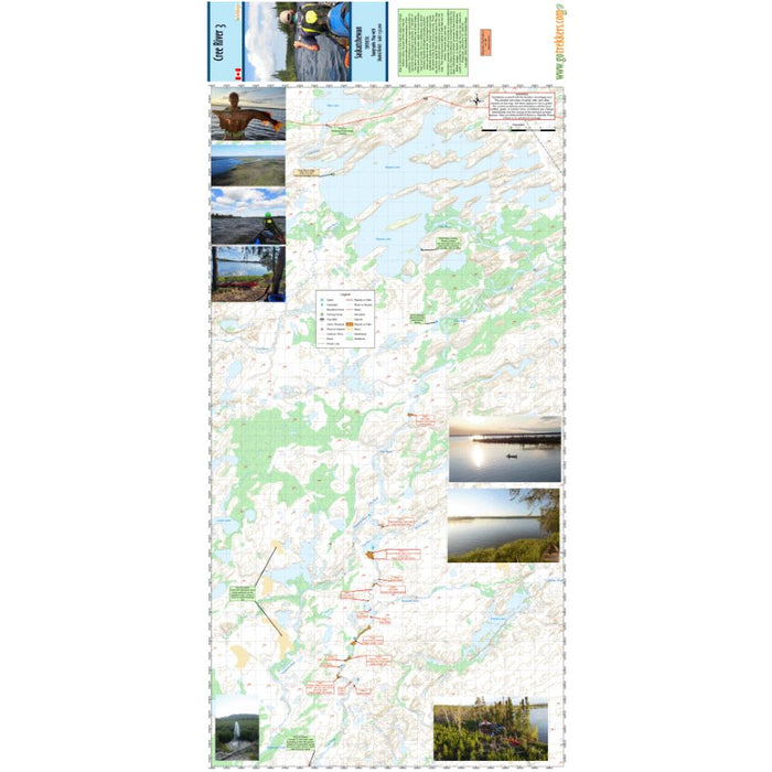 Go Trekker Map Cree River (set of 3, synthetic) MAP GO TREKKER