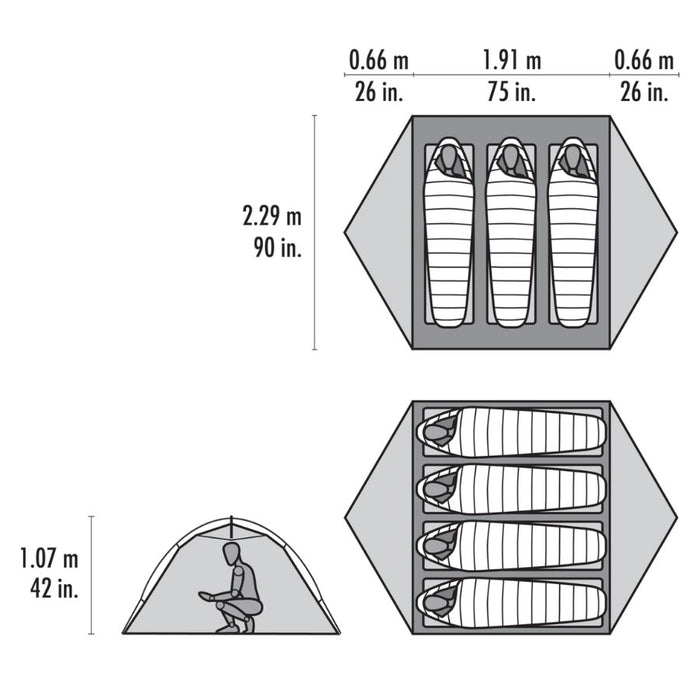 MSR Hubba Hubba HD 3 TENT MSR