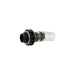 A small replacement valve adapter with a black plastic connector and a clear transparent tube section, shown on a plain white background.